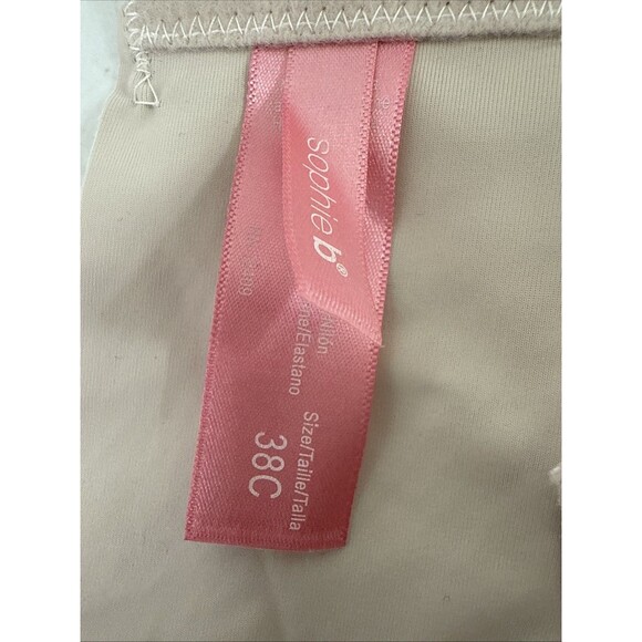 Sophie B‎ Bra Womens 38C Beige Coverage Underwire Padded Push Up - Picture 5 of 6